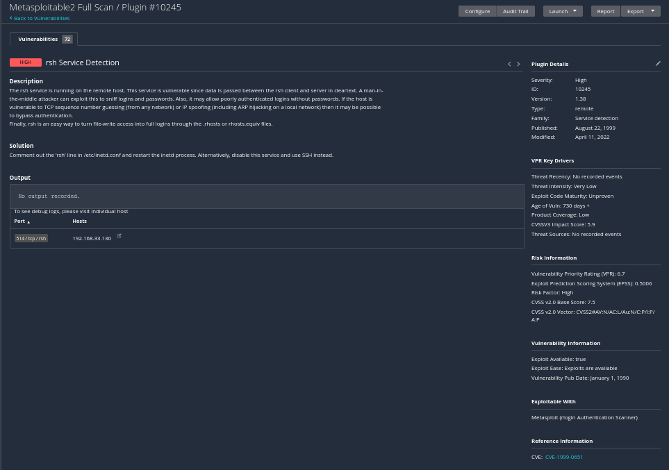 High Severity Example