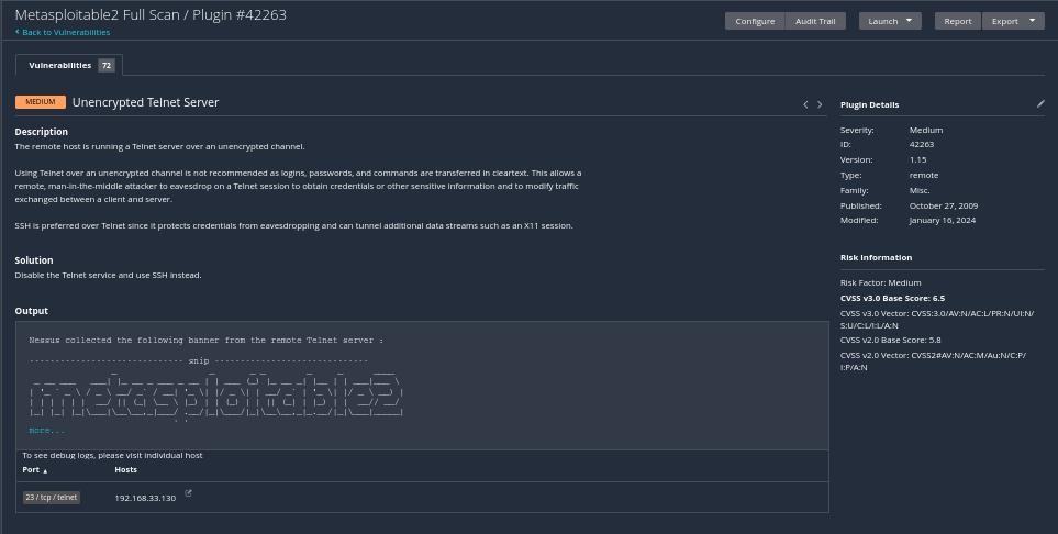 Medium Severity Example