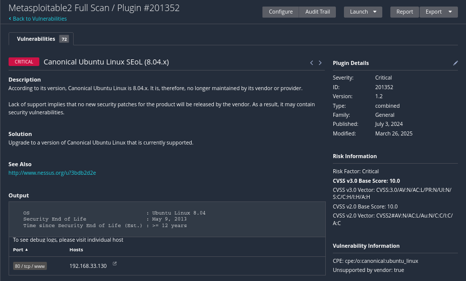 Second critical finding
