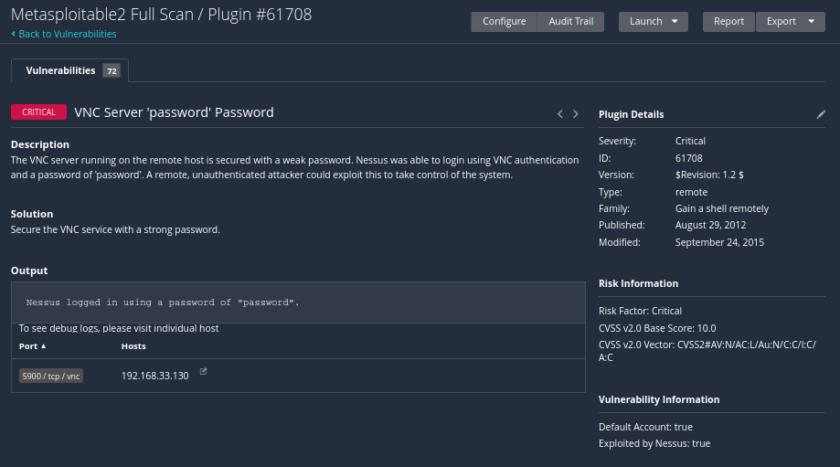 Third critical finding
