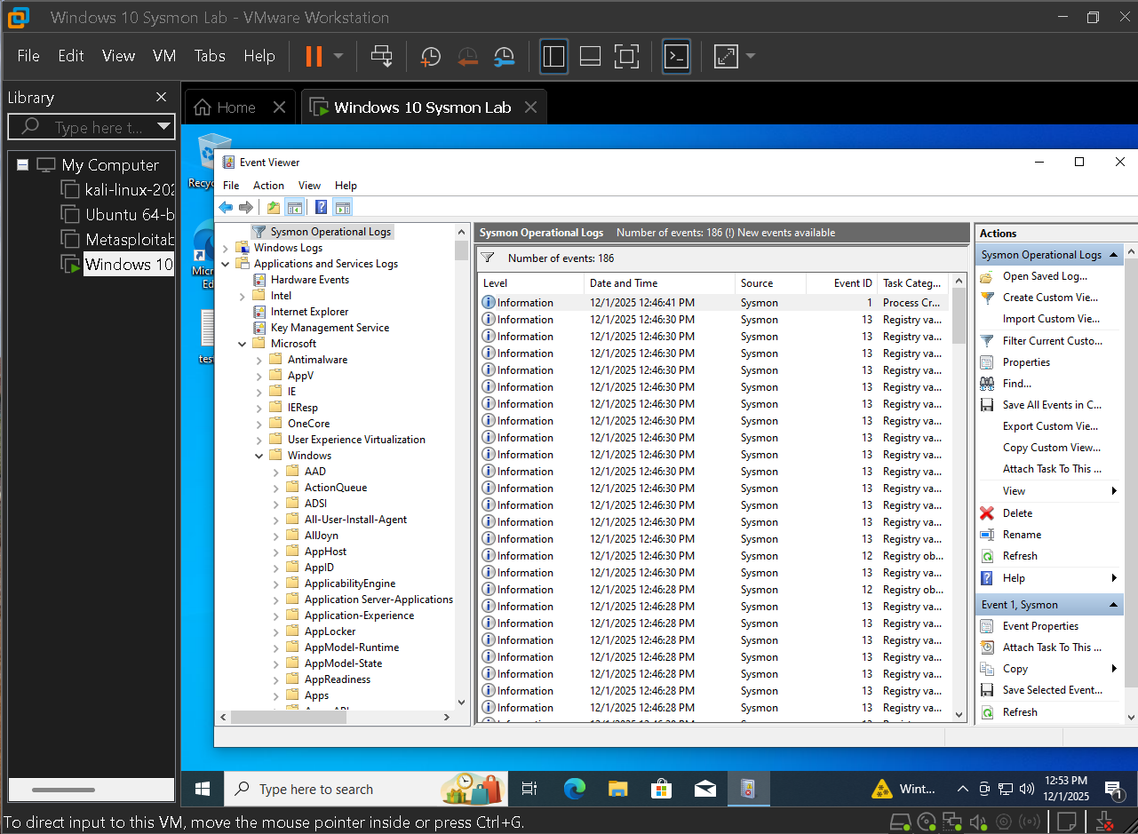 High volume registry events