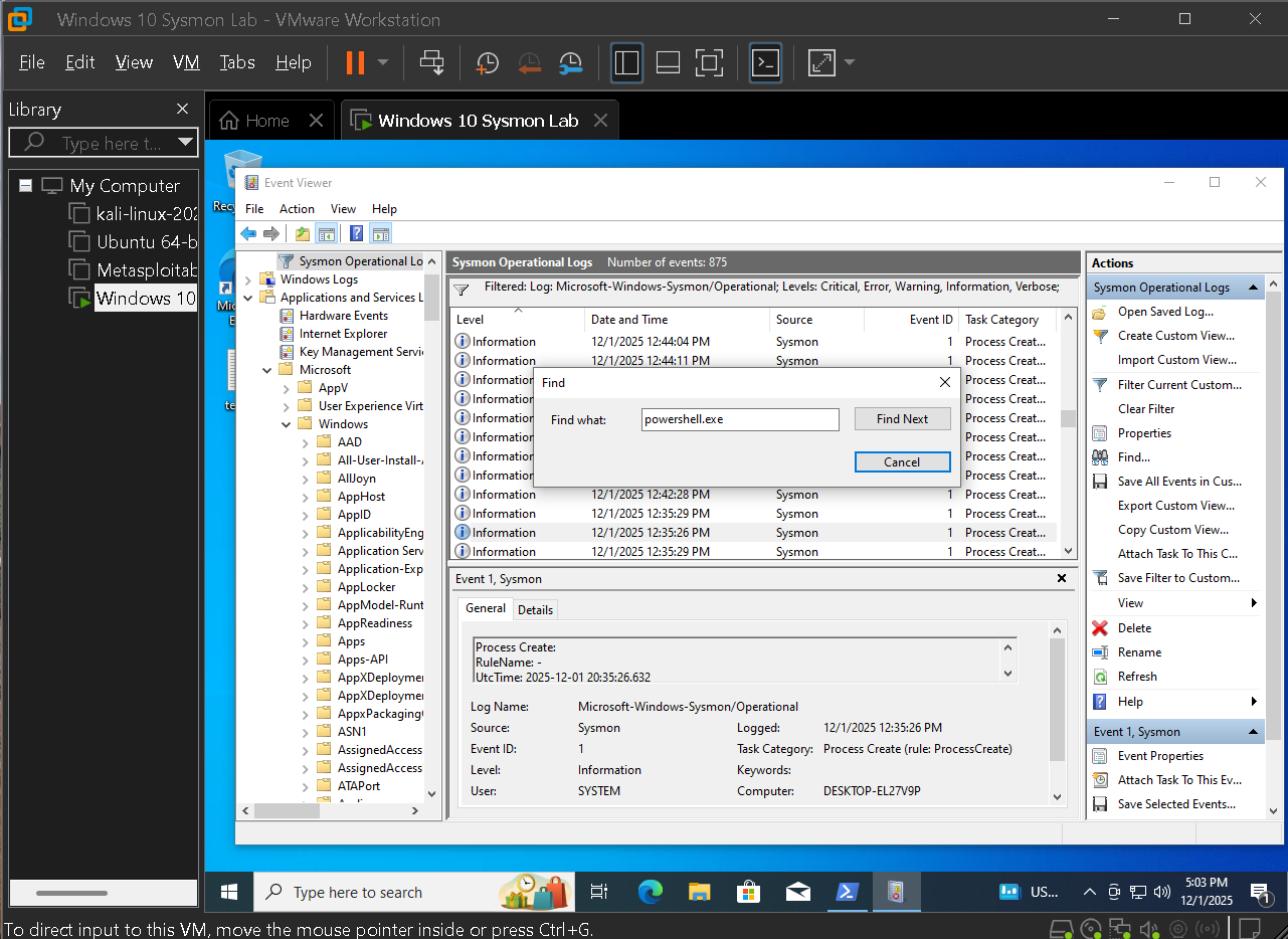 PowerShell process search