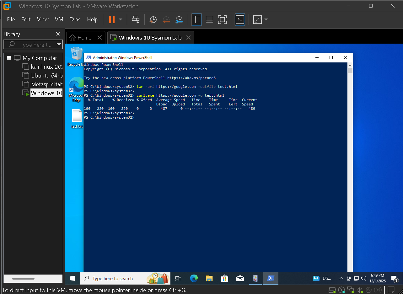 Curl style PowerShell download