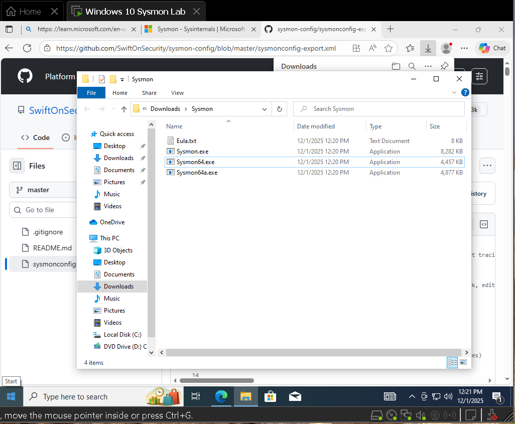 Sysmon configuration on GitHub
